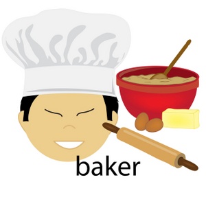 acclaim clipart: asian baker job icon