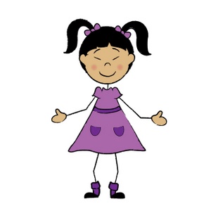 acclaim clipart: asian child a girl with arms outstreched