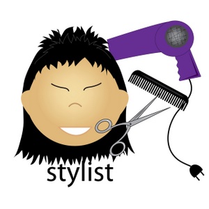 acclaim clipart: asian hair stylist