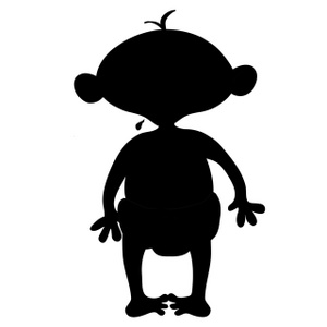 acclaim clipart: baby silhouette