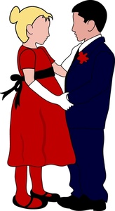 acclaim clipart: boy and girl dancing  dressed up for a formal dance