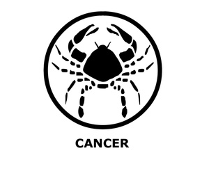 acclaim clipart: cancer the crab sign of the zodiac