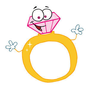 acclaim clipart: cartoon diamond ring