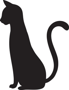 acclaim clipart: cat silhouette