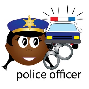 acclaim clipart: female police officer occupation icon