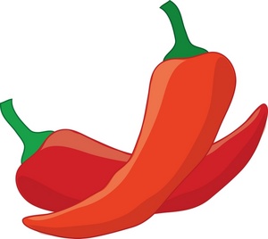 acclaim clipart: fresh grown red hot chili peppers