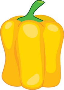 acclaim clipart: garden fresh yellow bell pepper