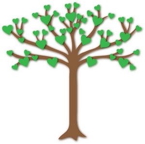 acclaim clipart: healthy heart tree with heart shaped leaves