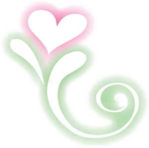 acclaim clipart: heart flower graphic