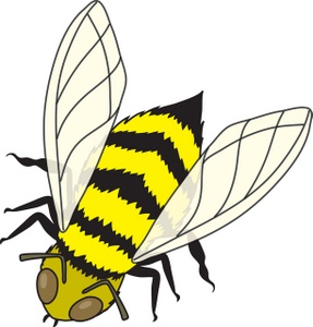 acclaim clipart: honey bee or other winged insect