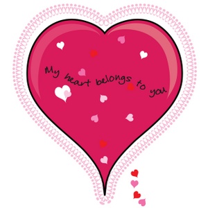 acclaim clipart: my heart belongs to you