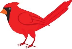 acclaim clipart: red cardinal bird