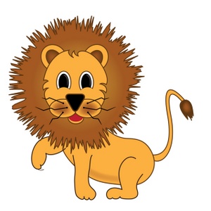 Lion Clipart Image: Young Lion Cartoon